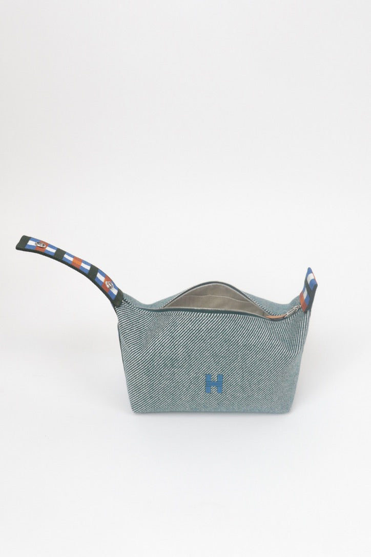 Wool Green Blue Bride-a-Brac Large Case