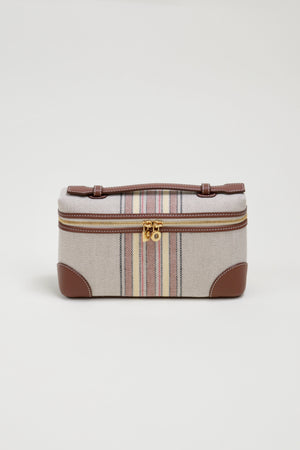 Extra Pocket L19 East-West Cotton/Linen Mini Bag