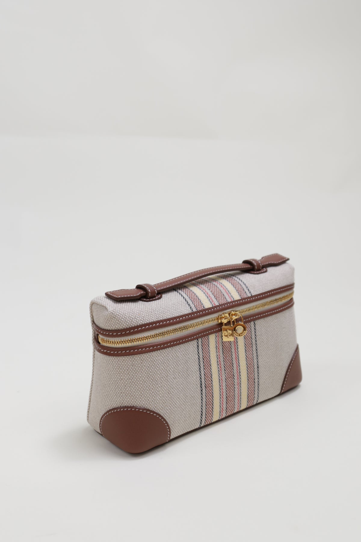 Extra Pocket L19 East-West Cotton/Linen Mini Bag