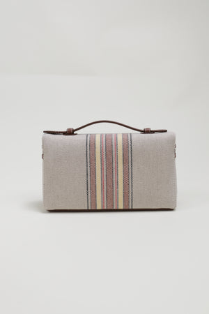 Extra Pocket L19 East-West Cotton/Linen Mini Bag