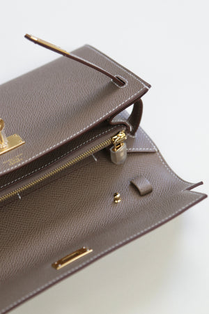 Hermès 2024 Kelly Classique To Go Wallet Epsom GHW