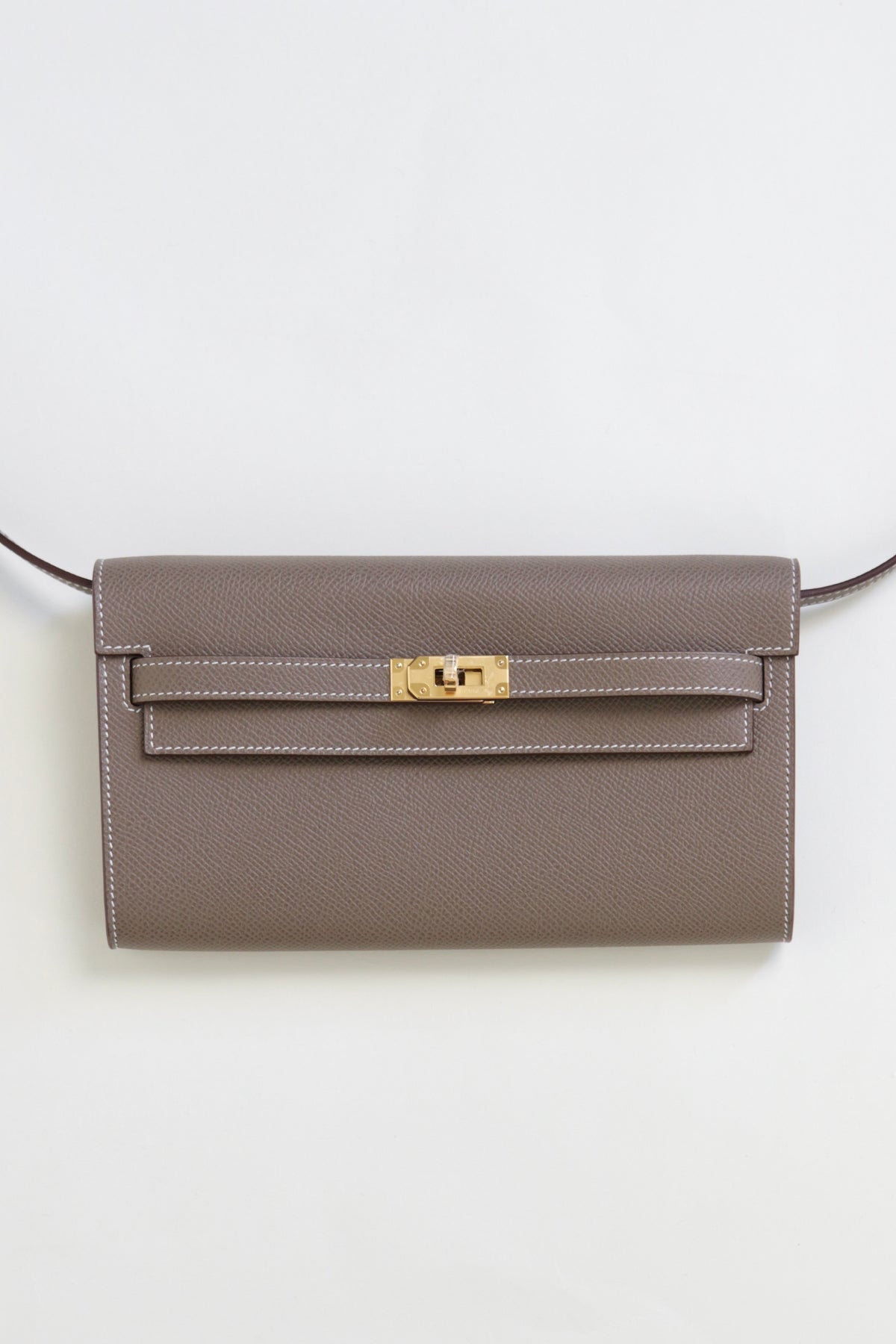 Hermès 2024 Kelly Classique To Go Wallet Epsom GHW
