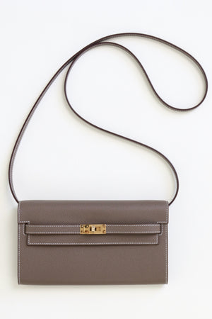 Hermès 2024 Kelly Classique To Go Wallet Epsom GHW