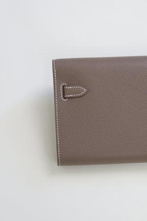 Hermès 2024 Kelly Classique To Go Wallet Epsom GHW