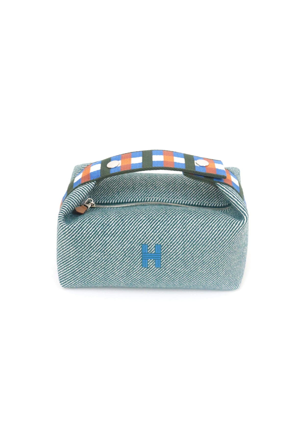 Wool Green Blue Bride-a-Brac Large Case