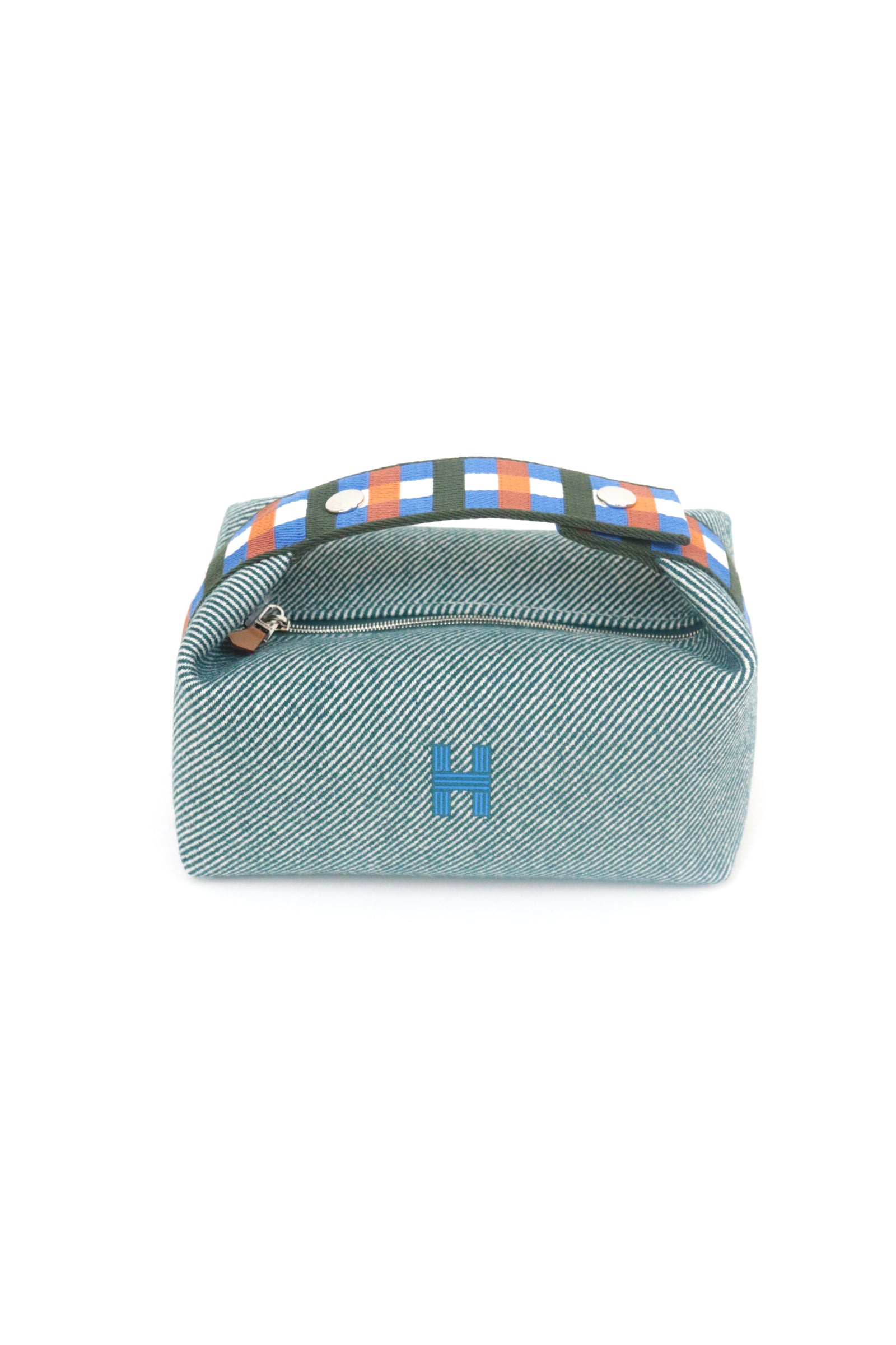 Wool Green Blue Bride-a-Brac Large Case