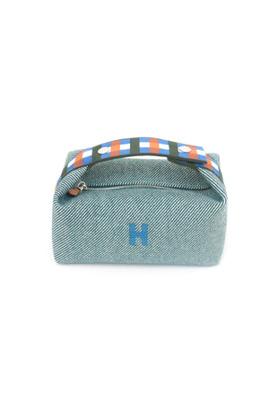 Wool Green Blue Bride-a-Brac Large Case