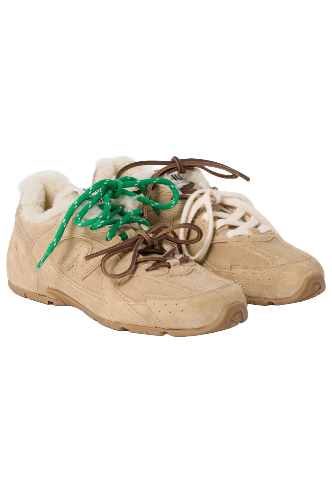 New Balance X Miu Miu - 530 SL Bleached Leather Sneakers – my-RTW