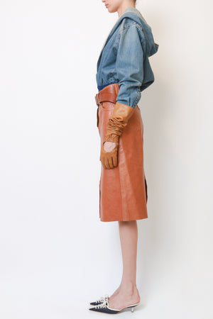 Denim Hooded Bodysuit