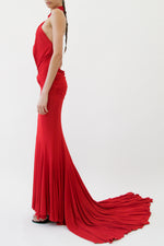Red Cutout Gown