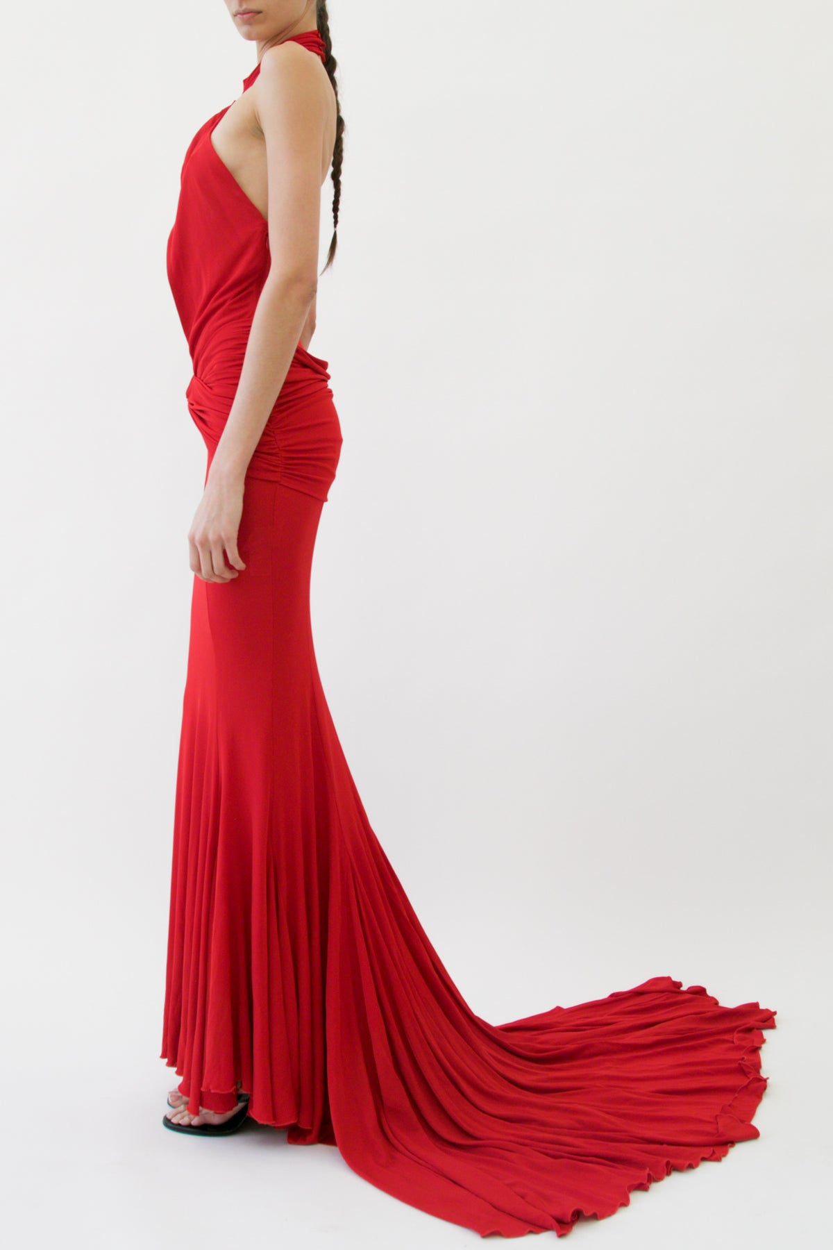 Red Cutout Gown
