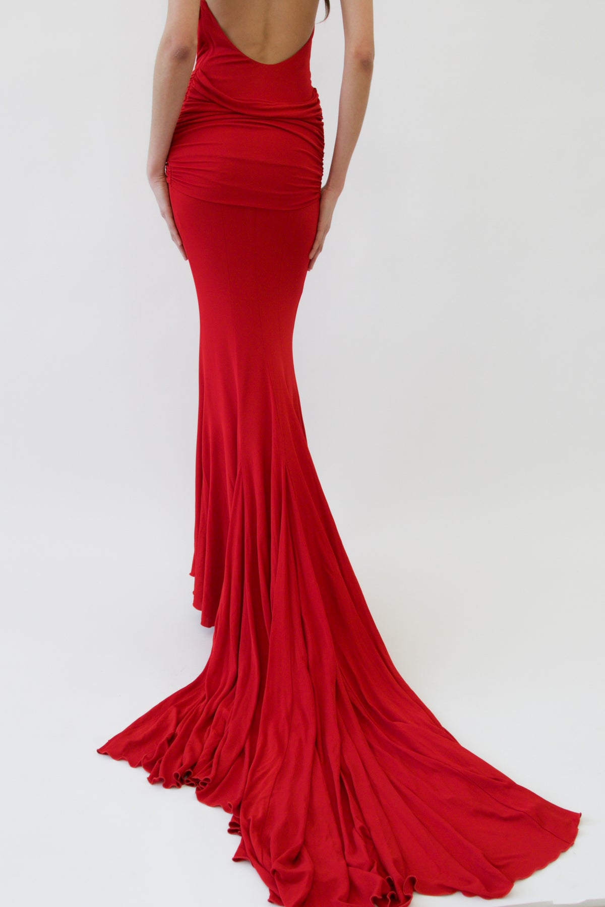 Red Cutout Gown