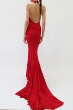 Red Cutout Gown