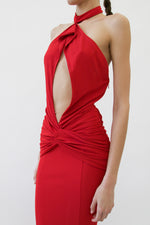 Red Cutout Gown