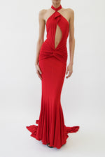 Red Cutout Gown