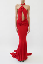 Red Cutout Gown