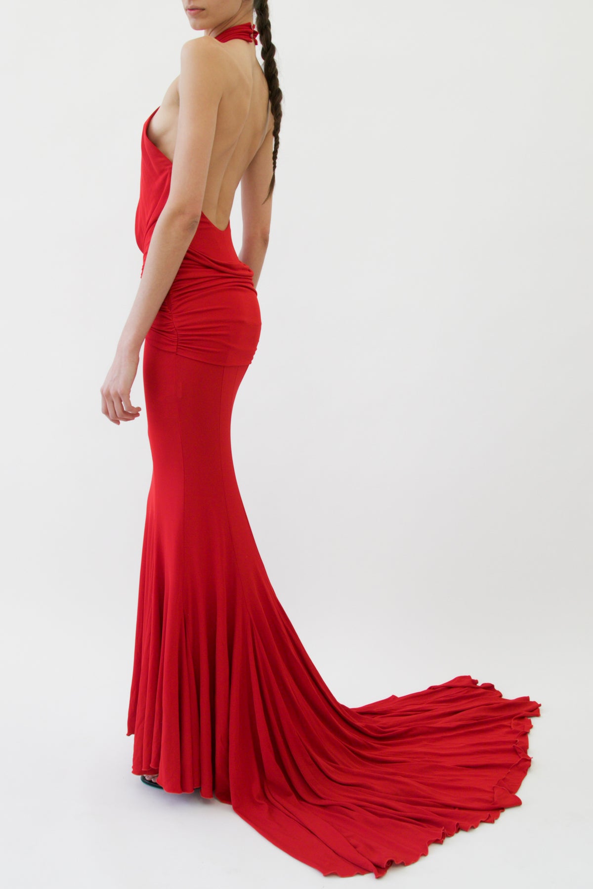 Red Cutout Gown