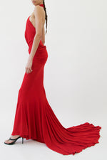 Red Cutout Gown
