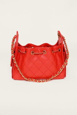 Red Mini 25 Hobo Bag