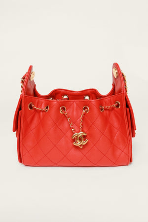 Red Mini 25 Hobo Bag