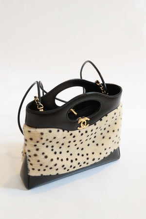 Métiers d'Art 2026 Cheetah Print Calf Hair Mini 31 Shopping Bag