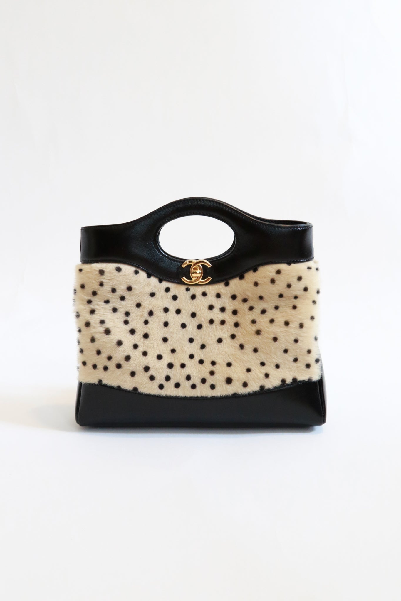Métiers d'Art 2026 Cheetah Print Calf Hair Mini 31 Shopping Bag