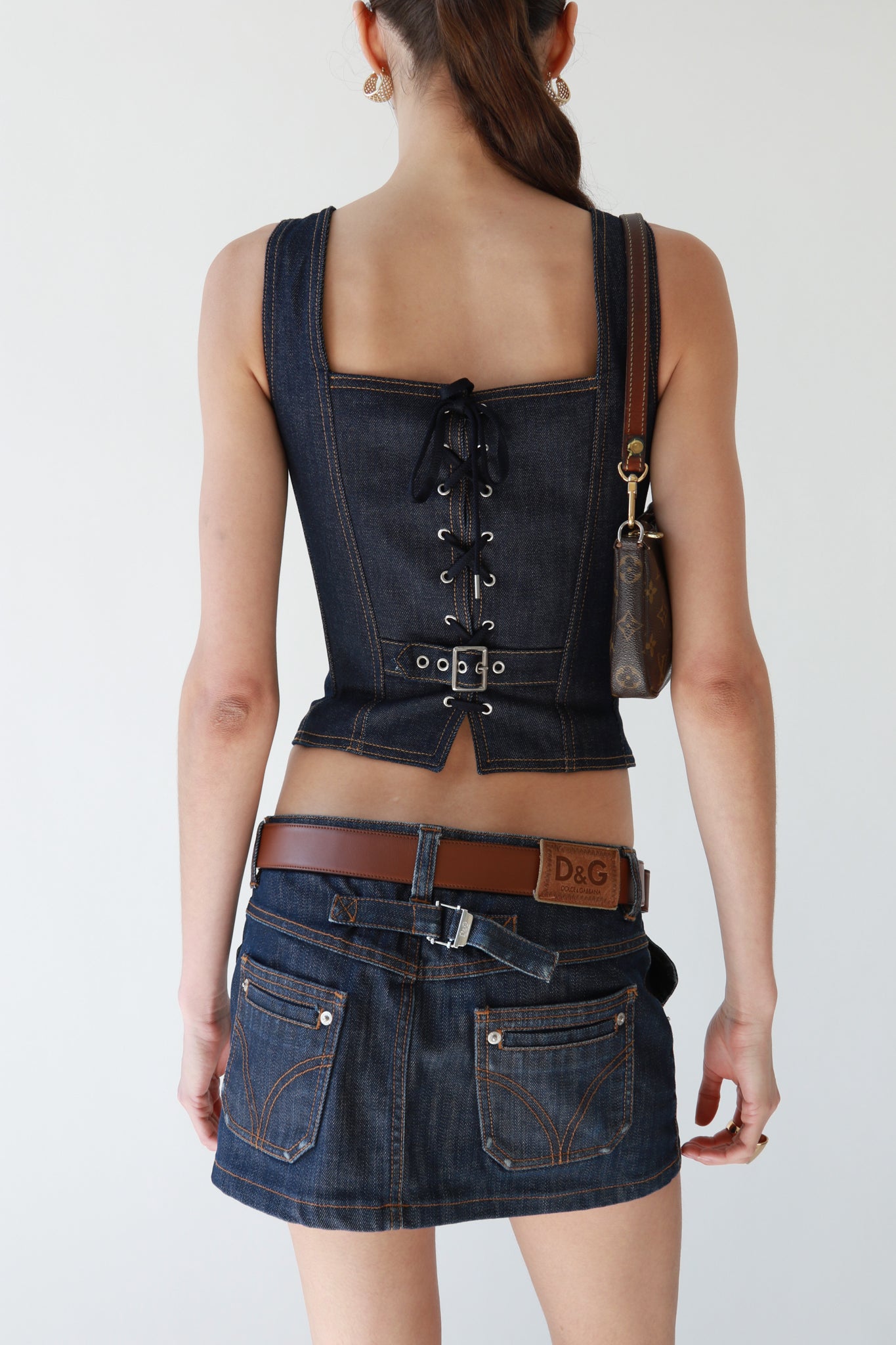 D&G Vintage Denim Mini Skirt