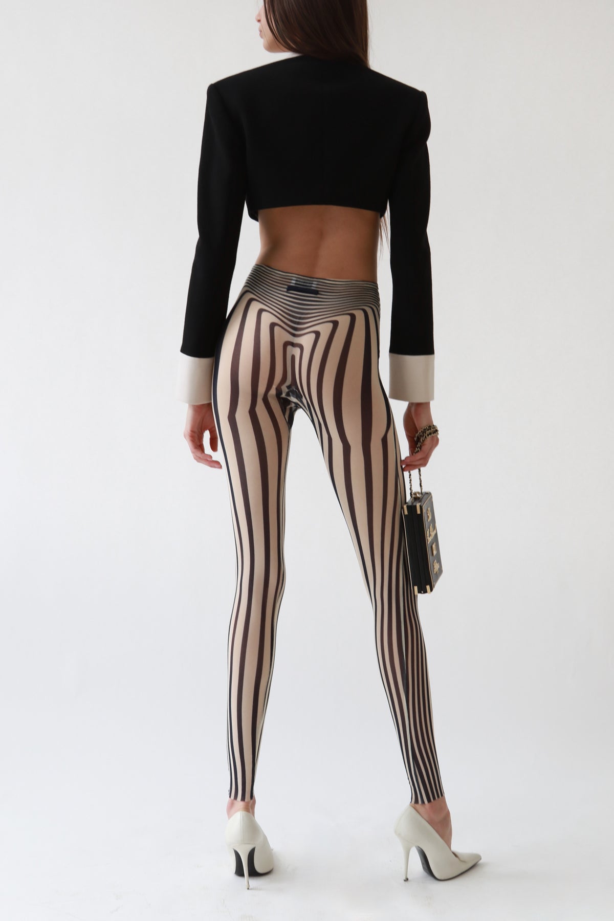 Original Vintage Body Morph Print Mesh Leggings
