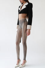 Original Vintage Body Morph Print Mesh Leggings