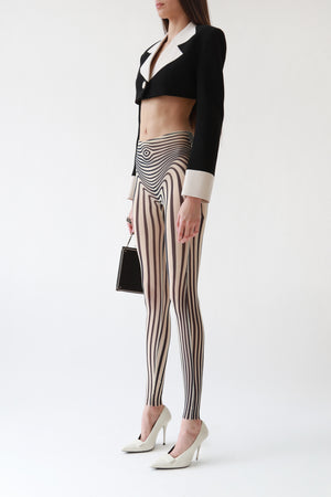 Original Vintage Body Morph Print Mesh Leggings