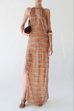 Signature Knit Halter Maxi Dress