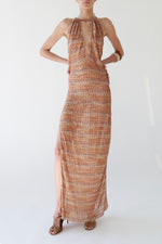 Signature Knit Halter Maxi Dress