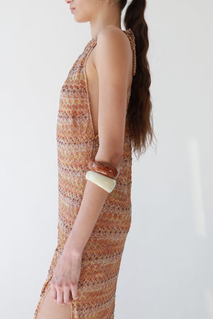 Signature Knit Halter Maxi Dress