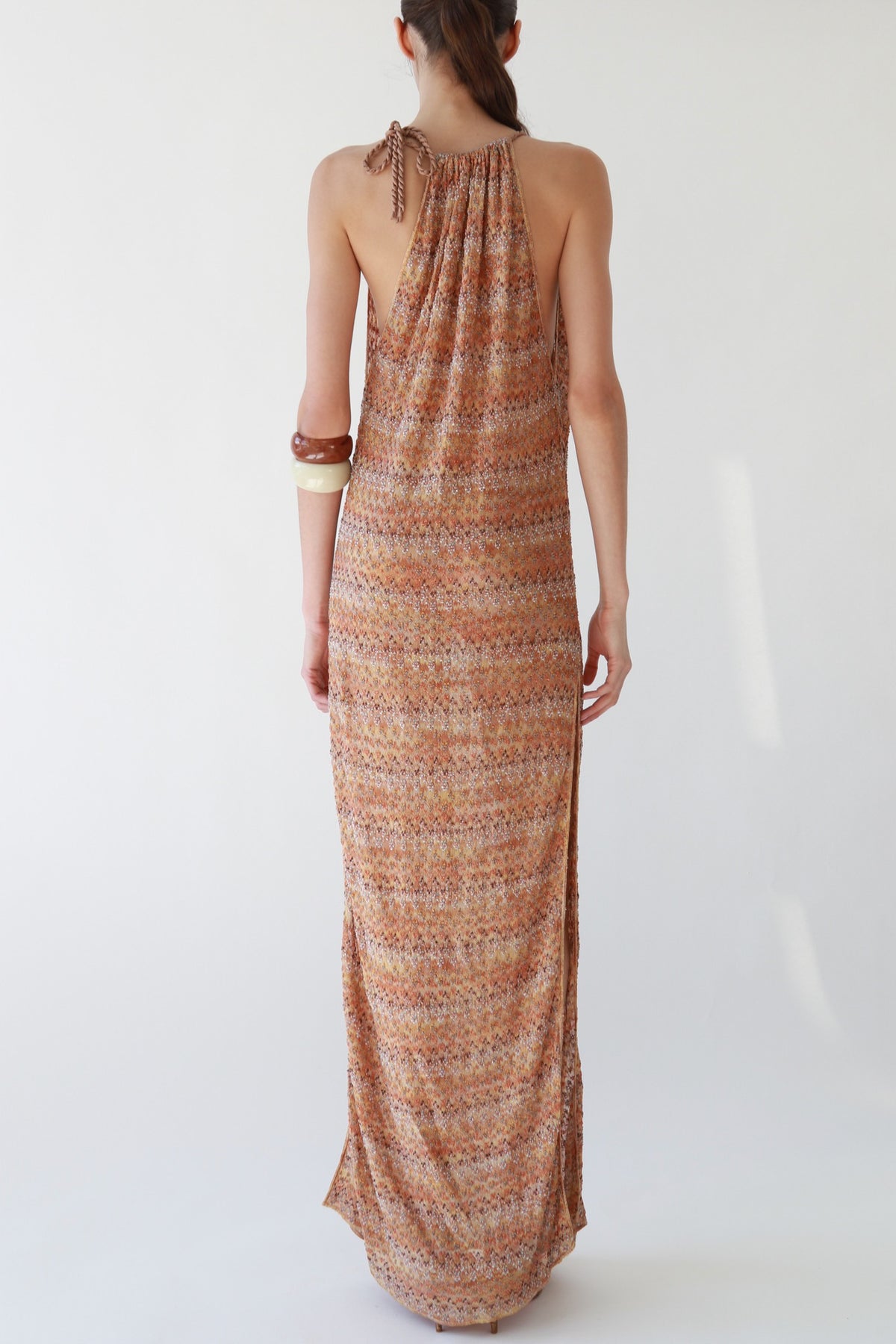 Signature Knit Halter Maxi Dress