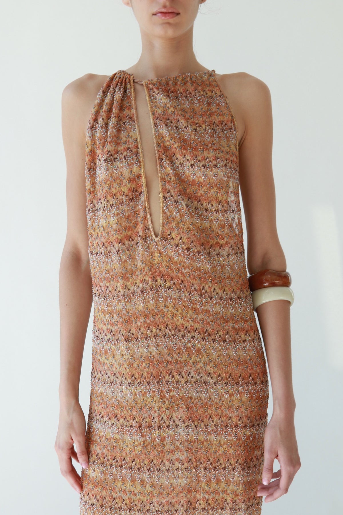 Signature Knit Halter Maxi Dress