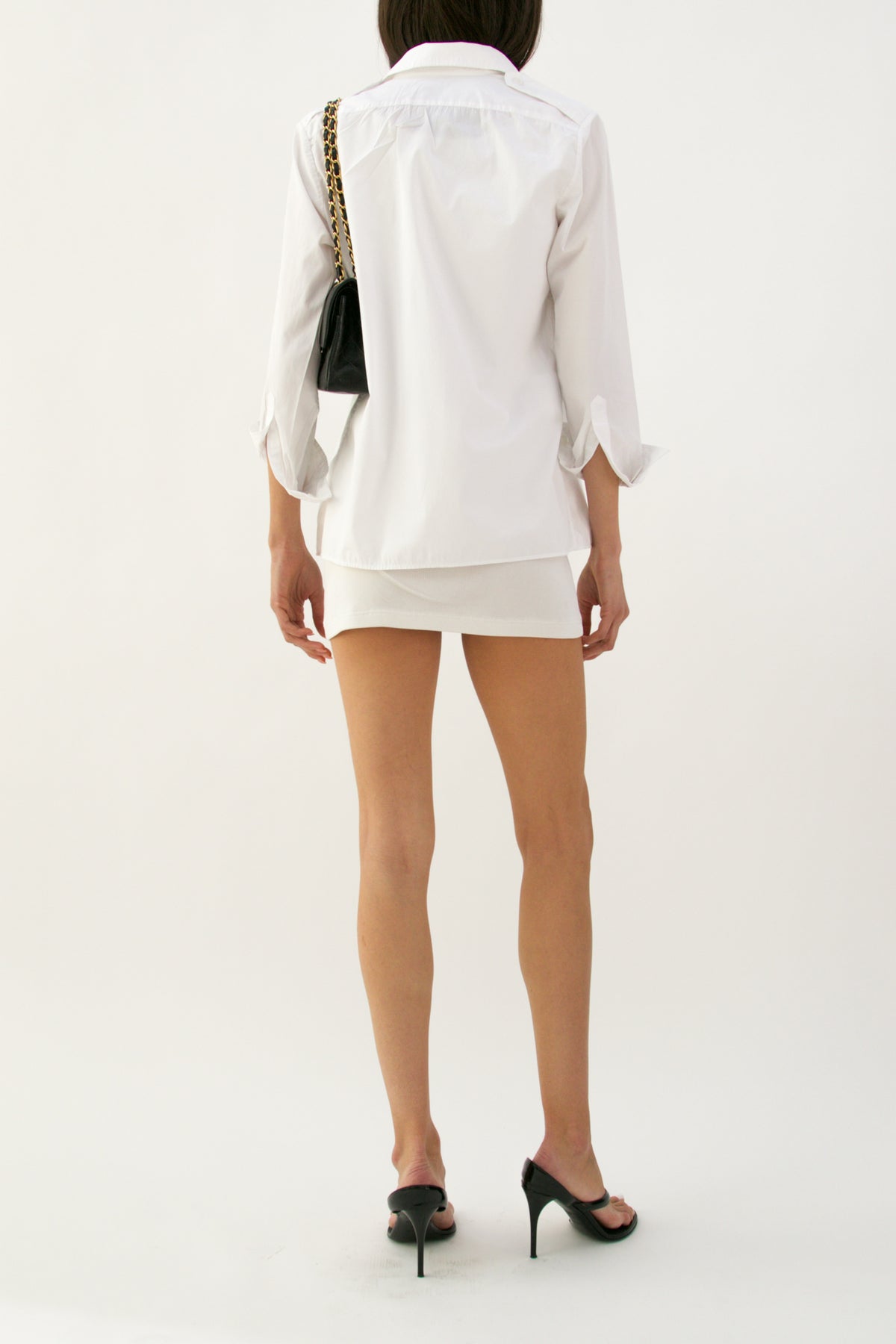 Vintage Prada White Cotton Utility Shirt