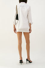 Vintage Prada White Cotton Utility Shirt