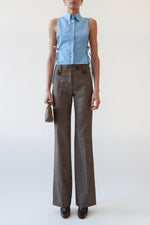 Vintage YSL Micro-Check Wool Trousers