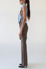 Vintage YSL Micro-Check Wool Trousers