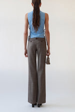 Vintage YSL Micro-Check Wool Trousers